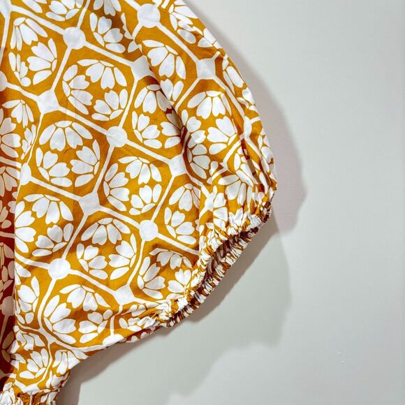 Rebecca Taylor Poplin Floral Wide Leg Jumpsuit Lattice Fleur Size 2 Quiet Luxury - Picture 4 of 12